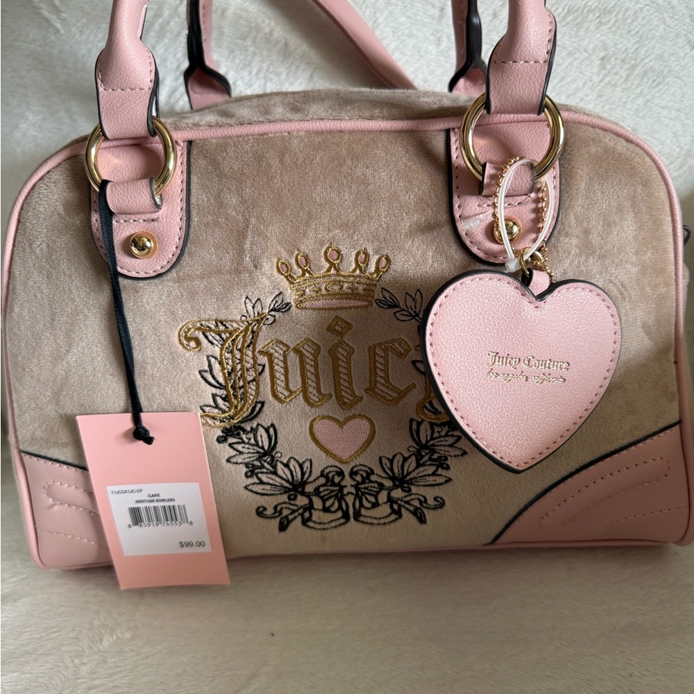 Beautiful Juicy Couture Cafe Heritage Bowlers Bag W Free Jc Lip Oils View 2